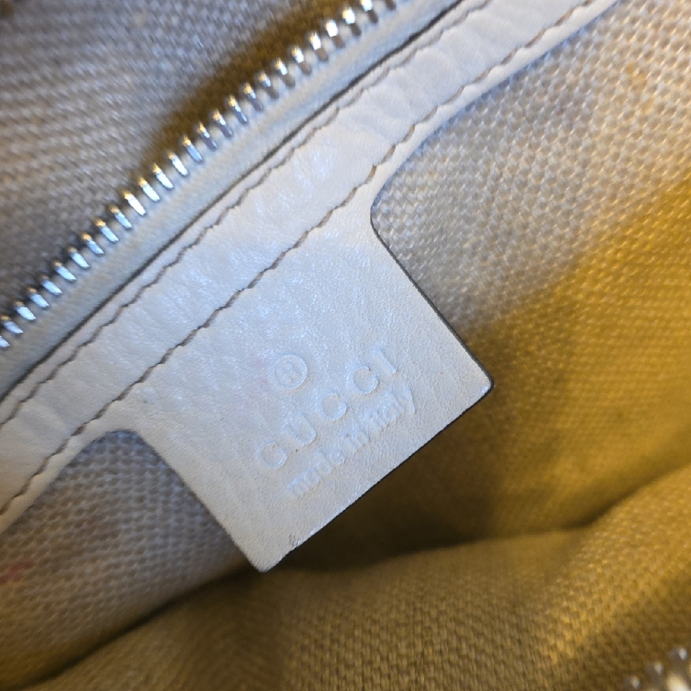 Gucci Beige and Brown Monogram Shoulder Bag - Picture 15 of 16